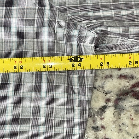 Clubhouse Collection Masters Size Large White Window Pane Button Down Cotton Men - Picture 9 of 10